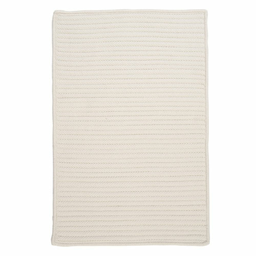 Colonial Mills Rug H141R096X096S Simply Home Solid - White 8 ft. squar