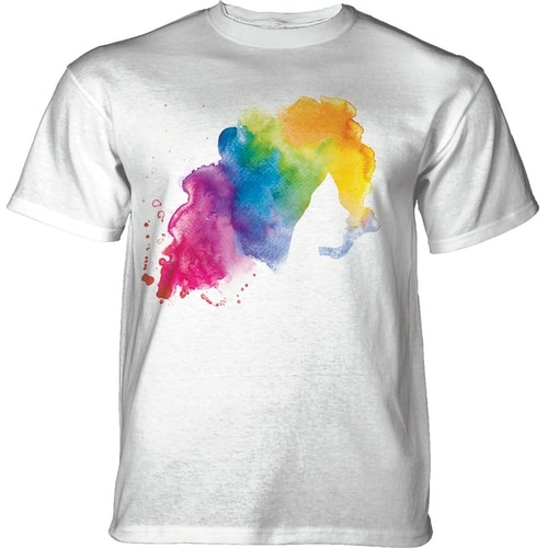 The Mountain 10915700001 Blank White Rainbow Watercolor Profile Adult 