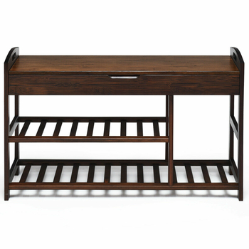 Handcrafted Bamboo Children's Boot Storage Bench