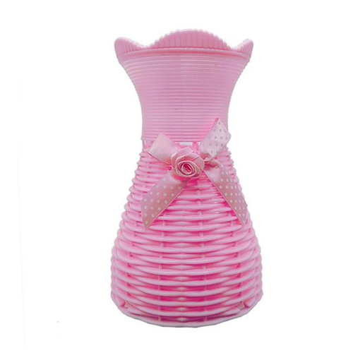 Plastic Pink Vase for home Decor (1 Piece)