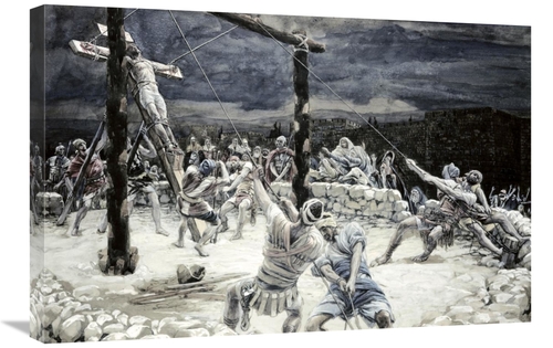 Global Gallery GCS-280479-30-142 30 in. Raising of the Cross Art Print