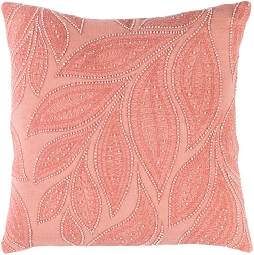 Surya TSY003-2020 Tansy Pillow Cover - Peach, Rose & Cream - 20 x 