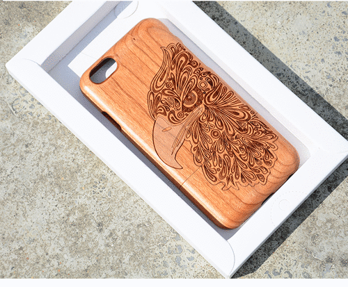 Wood Eagle iPhone Case