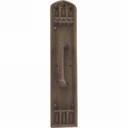 Brass Accents A04-P5841-MSS-486 Oxford Pull Plate with Mission Pull&#4