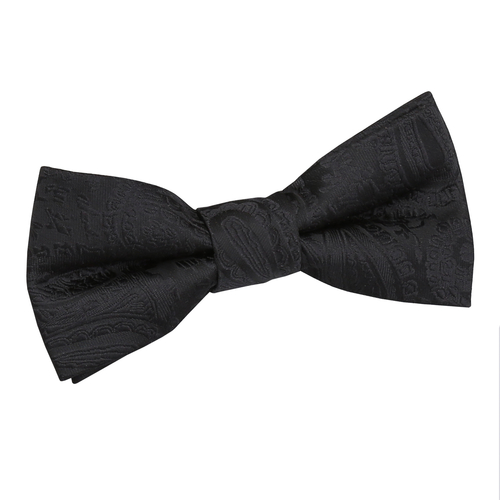 Paisley Pre-Tied Bow Tie - Boys - Black