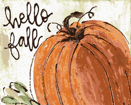 Paint by Numbers - ORANGE PUMPKIN (HALEY BUSH)