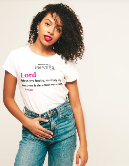 ENTREPRENEUR'S PRAY UNISEX WHITE T-SHIRT