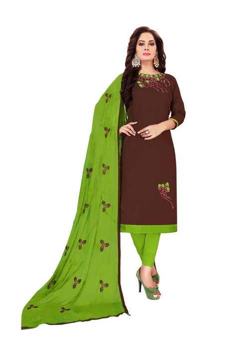 Generic Women's Glaze Cotton Salwar Material