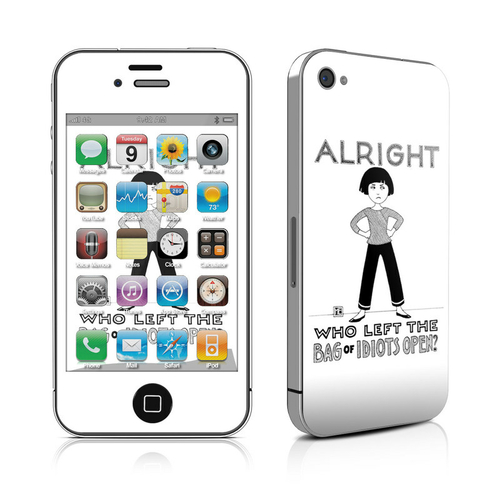 DecalGirl AIP4-IDIOTS iPhone 4 Skin - Bag of Idiots
