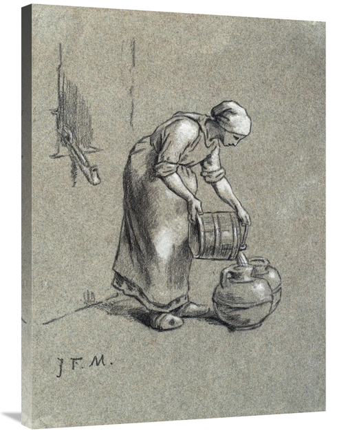 Global Gallery GCS-268308-36-142 36 in. Woman at a Well Art Print - Je