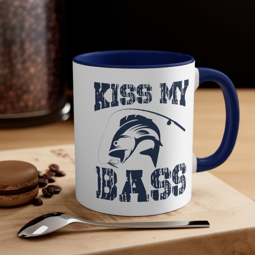 Main “Kiss My Bass” Accent Coffee Mug image