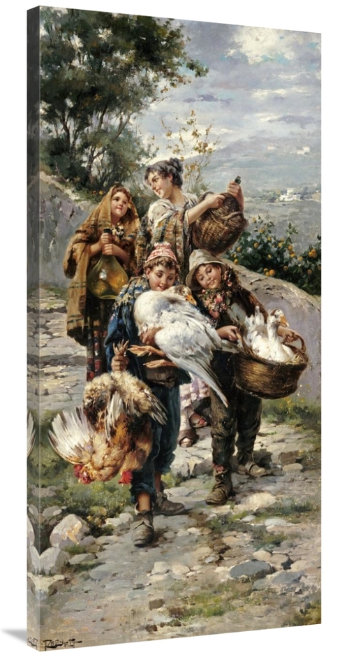 Global Gallery GCS-268378-44-142 44 in. Going to Market Art Print - L 