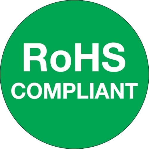 Tape Logic DL1299 1 in. Circle - RoHS Compliant Green Labels, Gree