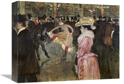 Global Gallery GCS-278173-16-142 16 in. At the Moulin Rouge - The Danc