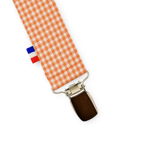 Organic Cotton Pacifier Clip - Vichy