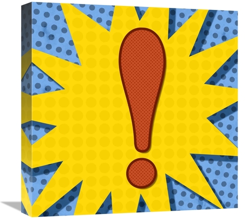 Global Gallery GCS-388384-1818-142 18 x 18 in. Word Power - Exclamatio