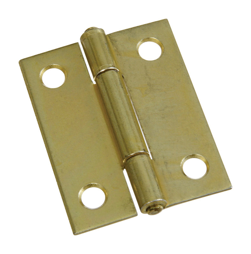 National Manufacturing Sales 5701602 2 in. Steel Brass Hinge - Pack of