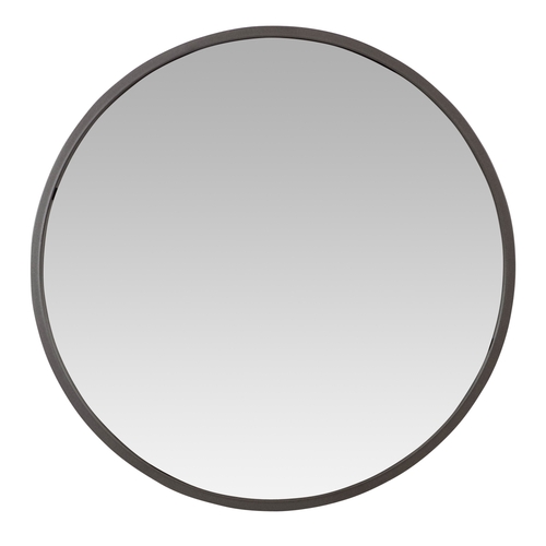 Aspire Home Accents 7524 Bali Modern Round Wall Mirror, Gray - 24 