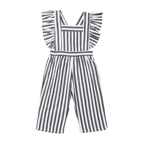 England Style Kid Baby Girls Striped Romper