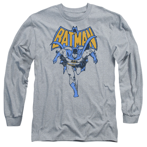 Trevco BM2570-AL-2 Batman & Vintage Run Adult Cotton Long Sleeve 18-1 