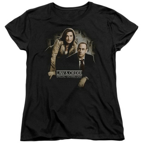 Trevco Law & Order Svu-Helping Victims Short Sleeve Womens Tee, Bl