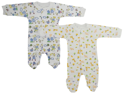 Bambini 515CL1C1 Sleep & Play, White with Printed - Large