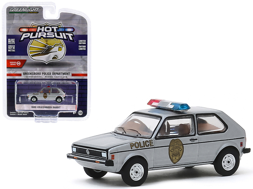 1980 Volkswagen Rabbit Silver Metallic \Greensboro Police Department\"
