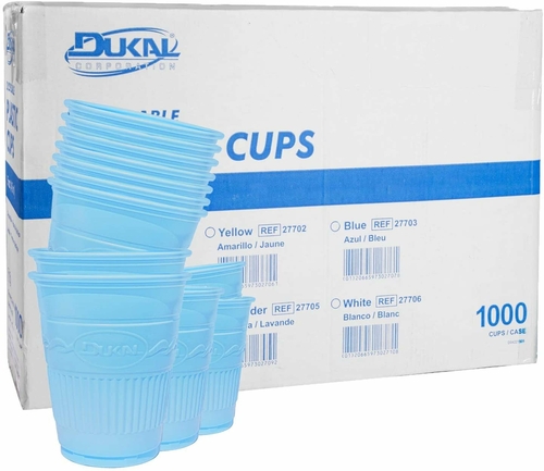 Dukal Disposable Plastic Cups. Pack of 1000 Lavender Plastic