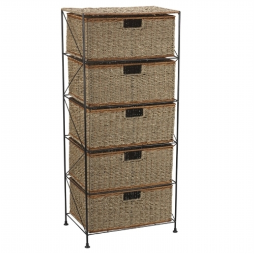 Household Essential ML-5755 Household Essentials 5-Drawer Storage Unit