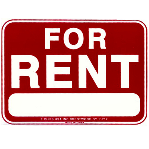 "For Rent" Sign