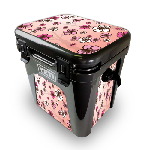 MightySkins YEROAD24-Cherry Blossom Skin for Yeti Roadie 24 Hard Coole