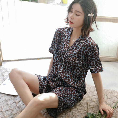 Korean Version Loose Cardigan Silk Sleepwear