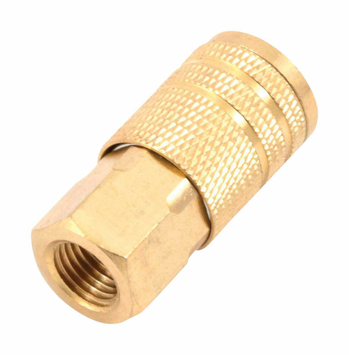 Forney Industries 1900083 Brass Air Coupler, 0.25 in. Female NPT x