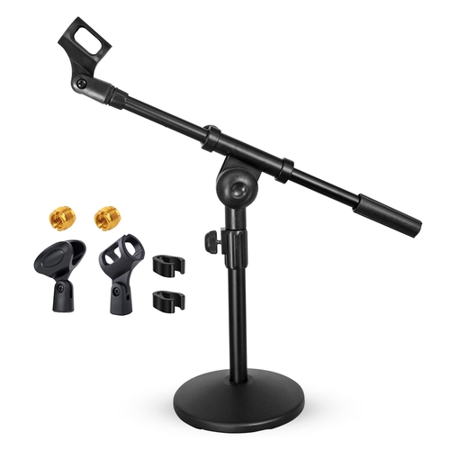5Core Round Base Desktop Mic Stand Universal Desk Microphone Holder