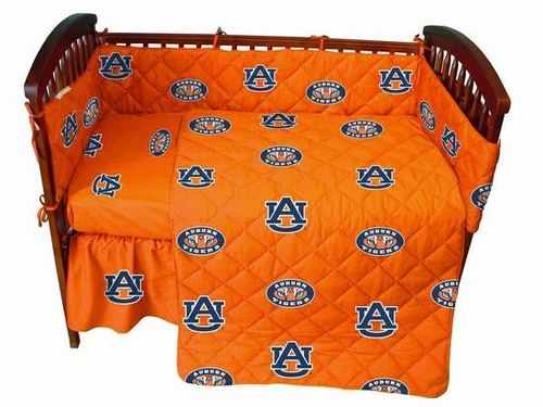 College Covers AUBCSFSPR Auburn Tigers Baby Crib Fitted Sheet Pair