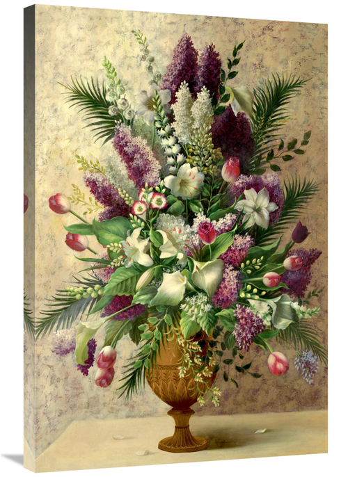 Global Gallery GCS-124741-2436-142 24 x 36 in. Spring Lilac Bouquet Ar