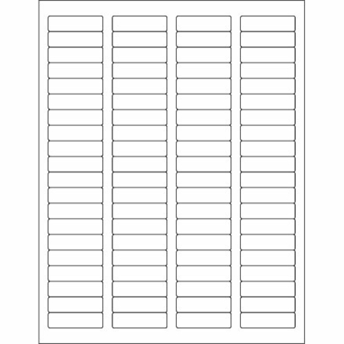 Box Partners LL109 1.75 x 0.5 in. White Rectangle Laser Labels - Pack 