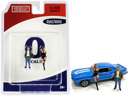 70s Style Two Figurines Set I for 1/43 Scale Models by American