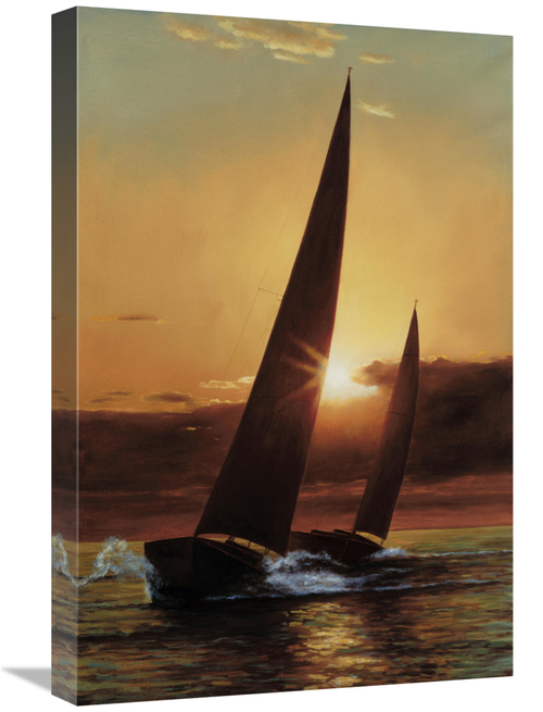 Global Gallery GCS-126614-1624-142 16 x 24 in. Red Sails Art Print - D