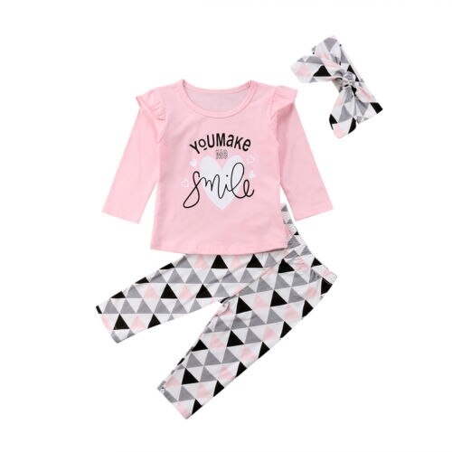 Baby Newborn Girls Outfit Clothes Tops Ruffle