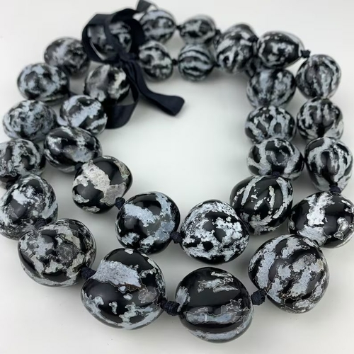 Stunning Black Tiger Kukui Nut Leis