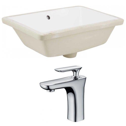 American Imaginations AI-22768 18.25 in. Rectangle Undermount Sink Set