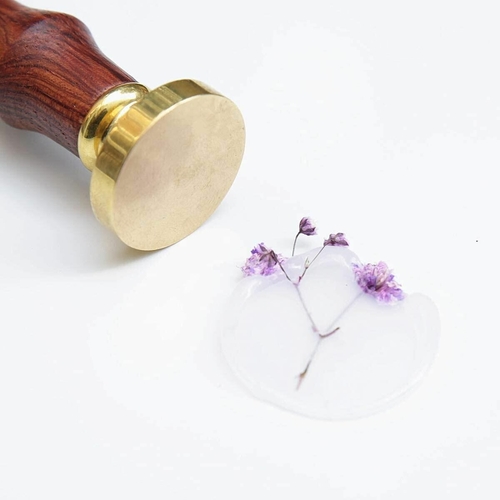 1 Inch Round Blank Wax Seal Stamp for Wedding Invitations