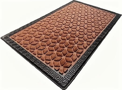 Fine Plastic Polypropylene Anti Slip Floor Door Mat In Home Kitchen