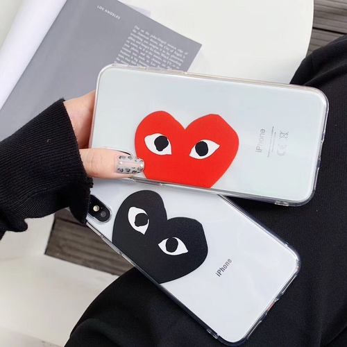 Half Heart Clear iPhone Case