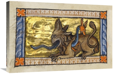 Global Gallery GCS-454754-2030-142 20 x 30 in. A Crocodile & a Hydrus 