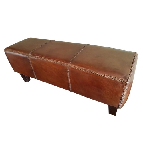 Bench DKD Home Decor   Brown Aluminium Teak 120 x 46 x 41 cm 120 x 41