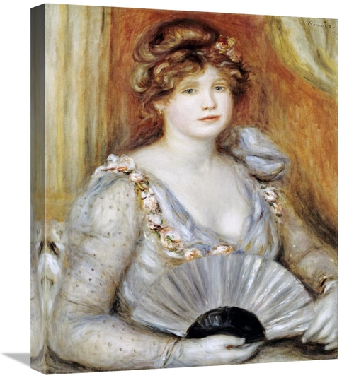 Global Gallery GCS-267139-22-142 22 in. Woman with a Fan Art Print - P