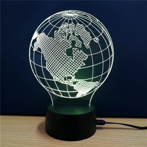 3D Colorful Earth Model Lamp