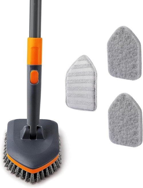 Tile Tub Scrubber Brush with 3 Different Function Cleaning